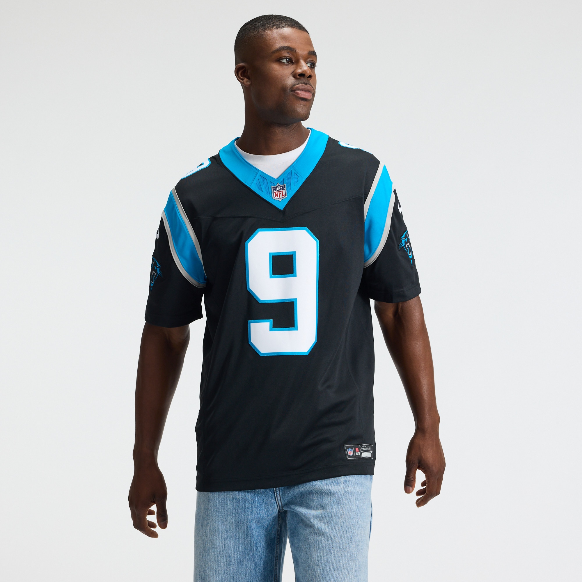 Men's Nike Tetairoa McMillan Black Carolina Panthers Team Vapor